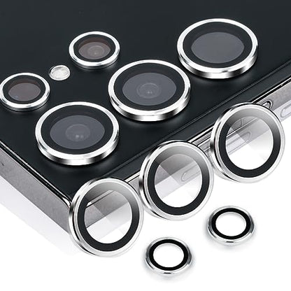 Camera Lens Protector for Samsung Galaxy S23 Ultra, Silver - color: Silver