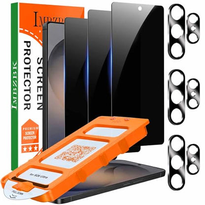 IMBZBK Privacy Screen Protector for Samsung Galaxy S26 Ultra, 3+3 Pack - color: S26 Ultra-Black