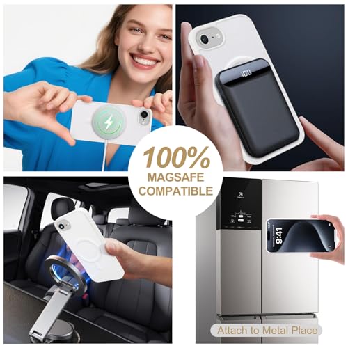 Harryshell Compatible with iPhone 16e / 17e Case Wallet Multi Zipper Detachable Removable Cover Purse with RFID Blocking Card Slots Holder Mirror Crossbody Strap (Compatible with Magsafe - White) - color: Compatible with Magsafe - White, size: iPhone 16e