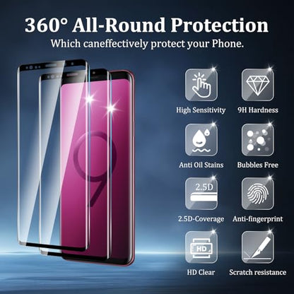 2 Pack Screen Protector for Samsung Galaxy S9 - size: Galaxy S9