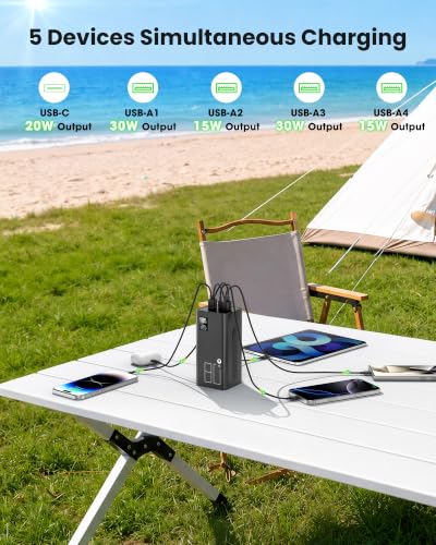 80000mAh Power Bank, 30W QC 3.0 Fast Charging Portable Charger - size: 80000mAh