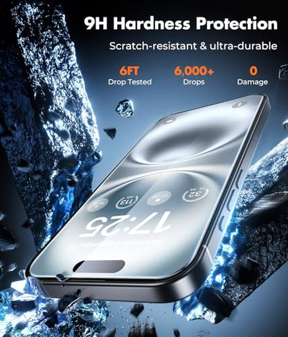 UNBREAKcable iPhone 16 Plus Screen Protector & Camera Lens Protector - size: iPhone 16 Plus