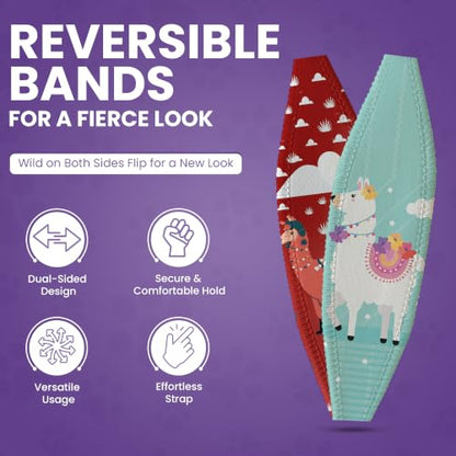 Switchbands Aesthetic Animal Phone Grip Strap – Reversible Elastic Strap, Adhesive-Free, Ergonomic Hand Support, Arthritis Friendly, Wireless Charging Compatible, Universal Fit – Como se Llama - color: Como se Llama, size: Pack of 1