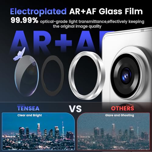Tensea Camera Lens Protector Compatible for Samsung Galaxy Z Fold 7/8 Ultra - color: Silver