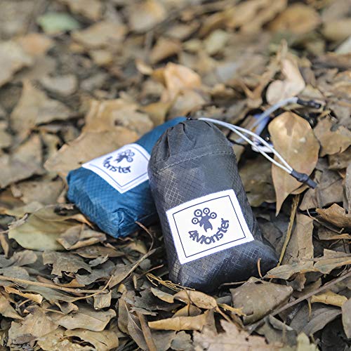 4Monster Hiking Waist Packs Portable,Water Resistant Fanny Bag with Adjustable Strap,Lightweight Crossbody Chest Bag Slim Bag - color: Blue