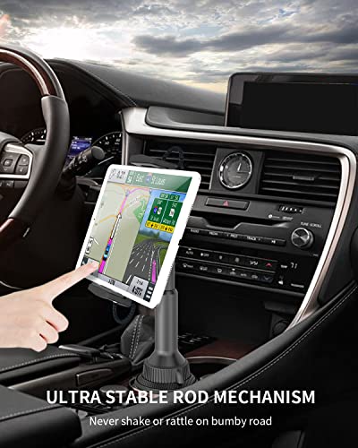 APPS2Car Solid Cup Holder Tablet Mount for Car, iPad Car Mount for Truck (Pack of 2) - size: 4.7 to 12.9 inches (Pack of 2)