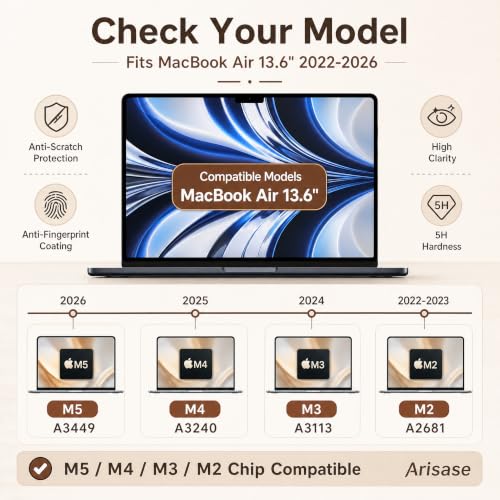 3 Pack Anti Glare Matte Screen Protector for MacBook Air 13 Inch