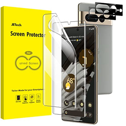 JETech TPU Screen Protector for Google Pixel 7 Pro, 2+2 Pack - size: Pixel 7 Pro