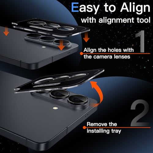 JETech Camera Lens Protector for Samsung Galaxy S26 Plus, Black, 1 Set - size: Galaxy S26 Plus