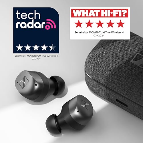 Sennheiser Momentum True Wireless 4 Smart Earbuds with Bluetooth 5.4, Crystal-Clear Sound, Comfortable Design, 30-Hour Battery Life, Adaptive ANC, LE Audio and Auracast - Black Copper - color: Black
