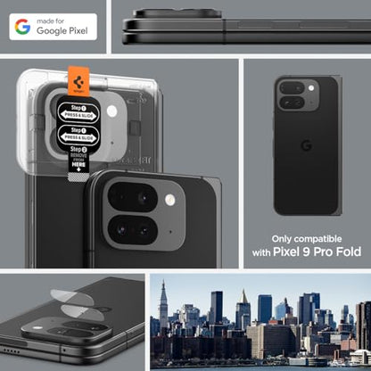 Spigen Glas.tR EZ FIT Optik Camera Lens Protector for Pixel 9 Pro Fold - size: Pixel 9 Pro Fold