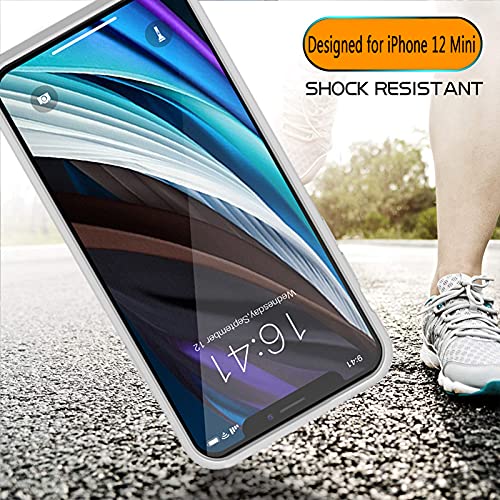 Battery Case for iPhone 12 Mini, Full Encircle 6000mAh Ultra-Slim Rechargeable Portable Charging Cover Extended Battery Pack Compatible with iPhone 12 Mini (5.4 inch) Charger Case Support Carplay-Blue