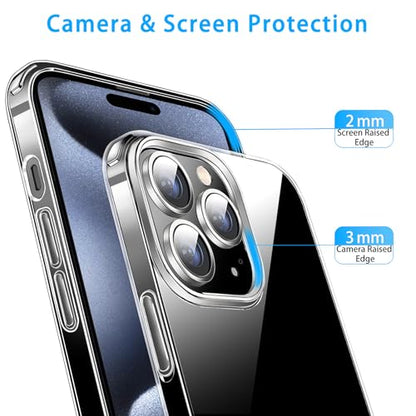 JJGoo Compatible with iPhone 15 Pro Case Clear, Soft Clear Fiexible TPU Phone Cases, Shockproof Transparent Bumper Cover Slim Thin Phone Case - color: Clear