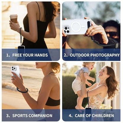 Phone Lanyard for Cellphone Case, Phone Wrist Strap for Case, Cellphone Strap Wrist Lanyard for Women and Men - color: Black+black+black