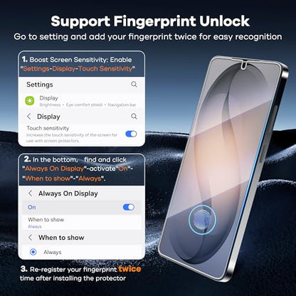 FANGTIAN 4-Pack for Samsung Galaxy S26 Ultra Screen Protector Film [6.9"] - size: S26 Ultra-6.9 Inch