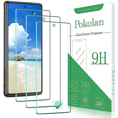 Pokolan 3 Pack Tempered Glass Screen Protecto for Google Pixel 7 - color: Clear, size: Google Pixel 7 6.3-incest