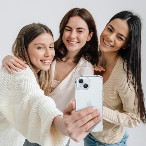 Mkeke for iPhone 15 Case Clear, [Not Yellowing] [Military-Grade Drop Protection] Clear Slim Phone Cases for Apple iPhone 15 with Shockproof Bumper 2023 - size: for iPhone 15 Case 6.1"