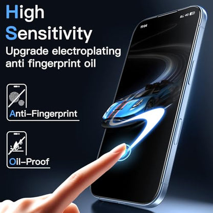 JETech Anti-Reflective 9H+ Screen Protector for iPhone 17, 2-Pack - size: iPhone 17