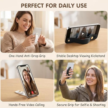 4 Pack Phone Finger Strap Grips Holder for Smartphones & Tablets