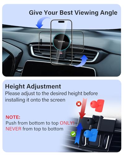 SKYLOTEC Magnetic Charger Phone Holder for Honda CR-V CRV 2017-2022 - color: Magnetic Wireless Charger, size: 2017-2022 Honda CR-V