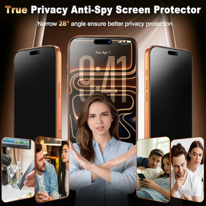UniqueMe for iPhone 17 Pro Max Matte Privacy Screen Protector - 6.9 inch