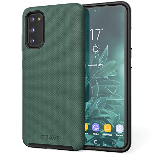Crave for Samsung Galaxy S20 Case, Shockproof Protection Dual Layer Case for Samsung Galaxy S20 5G (6.2 inch) - Forest Green - color: Forest Green, size: Galaxy S20