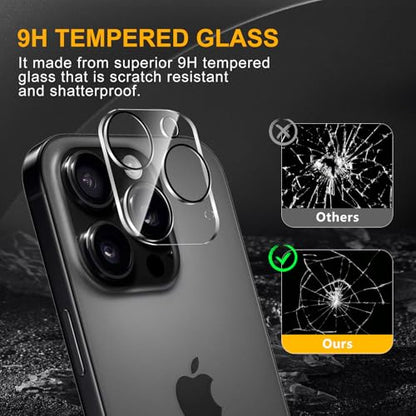 3 Pack Camera Lens Protector for iPhone 16 Pro/16 Pro Max - size: iP 16 Pro/16 Pro Max