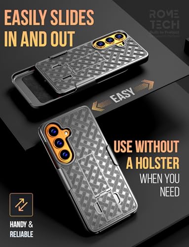 Designed for Samsung Galaxy S26 Plus Case with Belt Clip Holster | Rugged Holster & Protective Phone Case Combo with Anti-Slip Texture - Black - style: Samsung Galaxy S26 Plus