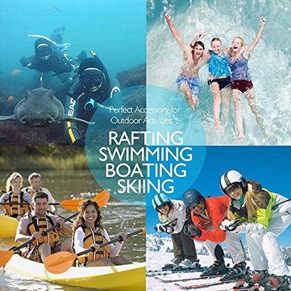 Universal Waterproof Phone Pouch, 4 Pack Waterproof Phone Case Dry Bag with Neck Strap Luminous Ornament for Water Games Cruise Essentials for iPhone 17 16 15 13 Pro Max Plus Galaxy Google up to 7.5"