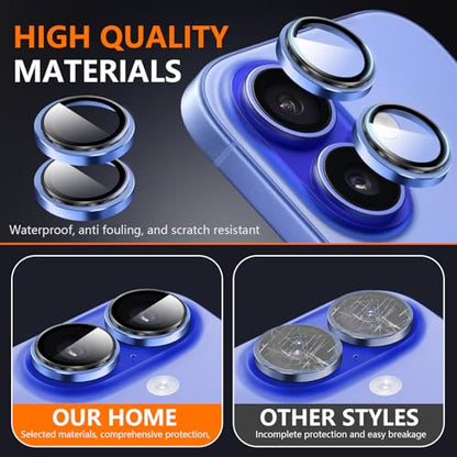Suoman Camera Lens Protector for iPhone 16 /iPhone 16 Plus - color: Ultramarine*3
