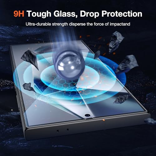 KUZOOM HD Clarity 9H+ Screen Protector for Samsung Galaxy S25 Ultra, 2 Pack - color: Galaxy S24 Ultra Transparent