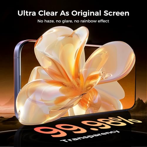 Zeniss NeverBreak 9H+ Hardness for iPhone 16 Plus Screen Protector 12FT Military Grade Protection (Scratch, Shatter, Drop Resistance) Tempered Glass 6.7", 2 Pack with De-Bubble Card, Clear - size: iPhone 16 Plus