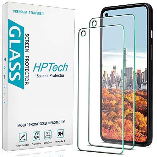 2 Pack Screen Protector for Google Pixel 4a Tempered Glass 5.81 inch - color: Clear-Google Pixel 4a 4G