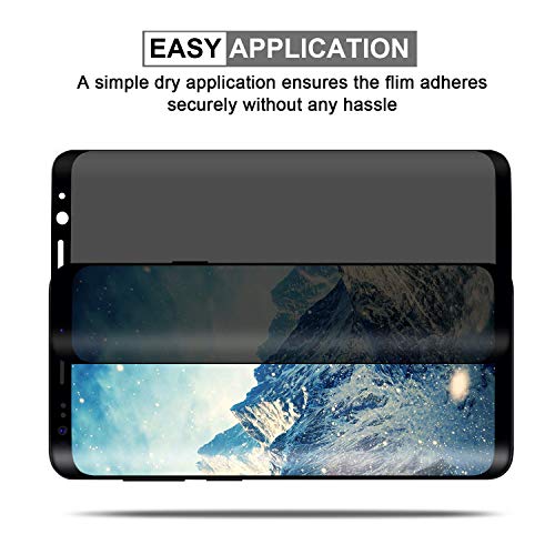 [2 Pack] Galaxy Note 9 Privacy Screen Protector, Premium Anti-Spy Tempered Glass [Case Friendly] [Anti-Scratch] 9H Hardness Screen Protector for Samsung Galaxy Note 9