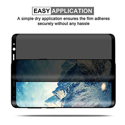 [2 Pack] Galaxy Note 9 Privacy Screen Protector, Premium Anti-Spy Tempered Glass [Case Friendly] [Anti-Scratch] 9H Hardness Screen Protector for Samsung Galaxy Note 9