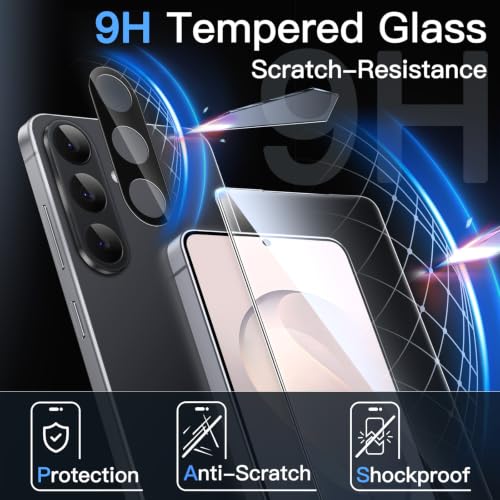 JETech Screen Protector for Samsung Galaxy S26 FE, 2+2 Pack - size: Galaxy S26 FE
