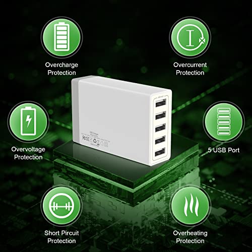 USB Wall Charger, Desktop USB Charging Station for Multiple Devices - color: #3 (Charger HUB)