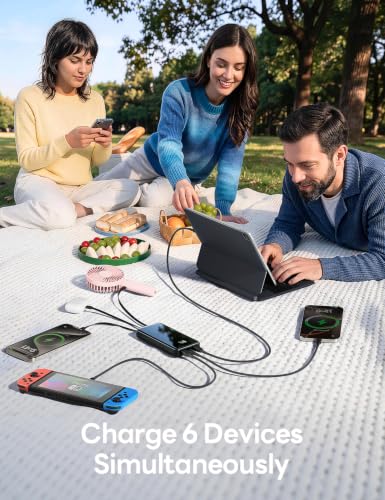 50000mAh Portable Charger, Built-in 4 Cables,22.5W Fast Charging Power Bank