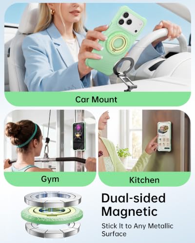SYNCWIRE Magnetic Phone Ring Holder, for MagSafe Phone Grip Stand Kickstand - color: Melon Pop