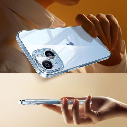 Clear TPU Case for Phone 15 Series, Anti-Yellowing, Slim Transparent Protective Cover (iPhone 14)