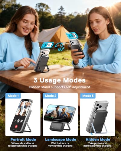 ULiXWH 10000mAh MagSafe Power Bank with Stand for iPhone & Apple Watch