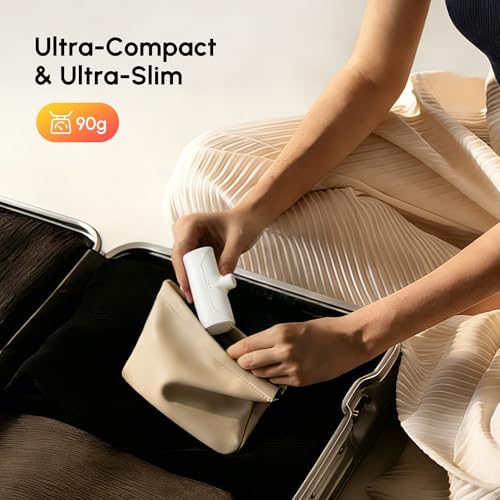Mini USB C Power Bank for iPhone 17, 4800mah Compact Handy Portable Charger Backup Battery Pack Compatible With Samsung Note series/ iPhone 16/15 series/Samsung Galaxy Z fold series/Galaxy Flip-White - color: USBC-White