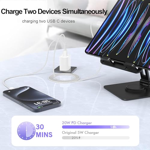 iPhone 17 Pro Max Fast Charger,2-Pack USB C 2in1 Dual PD Charging Block with USB C Woven Charger Cable for iPhone 17e/17 Pro/Air/17/iPhone 16 Pro Max/16 Plus/16e/15 Pro Max/15 Plus,iPad Pro/Air/Mini - color: Woven, size: 3ft