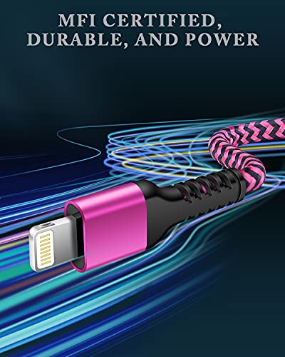 Long iPhone Charger Cable [2Pack, 10FT] MFi Certified USB to Lightning Cord - size: 10FT