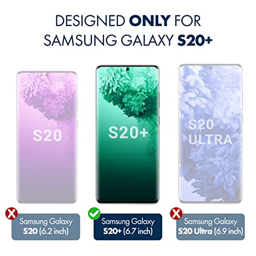 ArmorSuit [2 Pack] MilitaryShield Screen Protector Designed For Samsung Galaxy S20 Plus/Galaxy S20+ 5G (6.7") Case Frienldy Ultrasonic Fingerprint Compatible Anti-Bubble HD Clear Film - size: 6.7-INCH