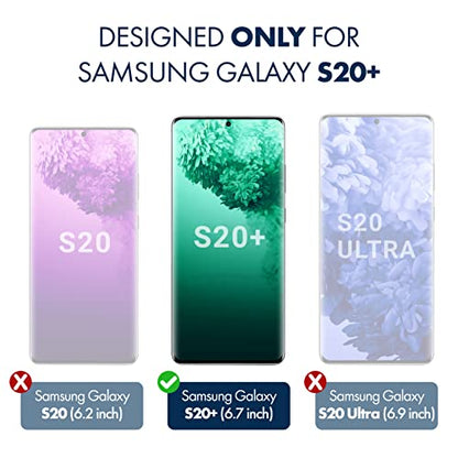 ArmorSuit [2 Pack] MilitaryShield Screen Protector Designed For Samsung Galaxy S20 Plus/Galaxy S20+ 5G (6.7") Case Frienldy Ultrasonic Fingerprint Compatible Anti-Bubble HD Clear Film - size: 6.7-INCH