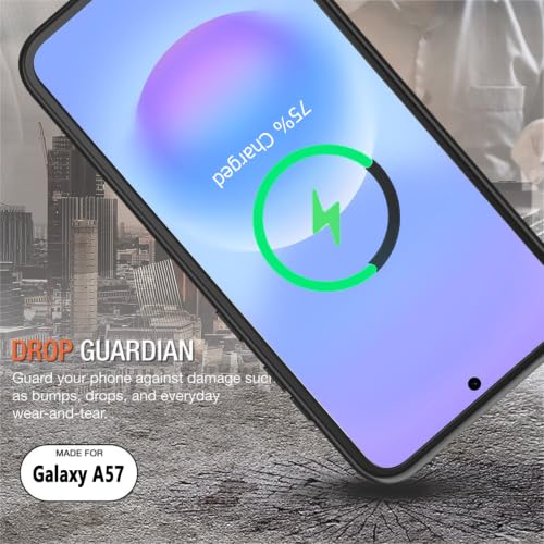 MAXBEAR Battery Case for Galaxy A57, Upgraded 12000mAh Portable Protective Wireless Charging Case Compatible with Galaxy A57 5G (6.7 inch) Rechargeable Extended Battery Pack Charger Case (Black) - size: Galaxy A57
