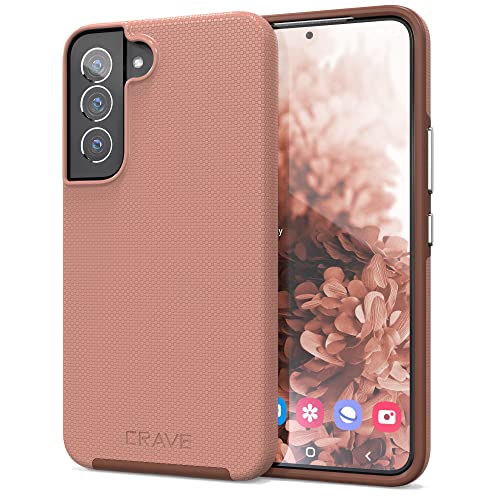 Crave for Samsung Galaxy S22 Case, Shockproof Protection Dual Layer Case for Samsung Galaxy S22 5G (6.1 inch) - Blush - color: Blush, size: Galaxy S22