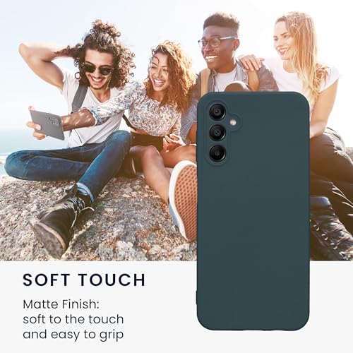kwmobile Case Compatible with Samsung Galaxy A14 5G Case - Protective Slim TPU Phone Cover - Soft Matte Finish - Dark Slate - color: Dark Slate, size: Galaxy A14 5G