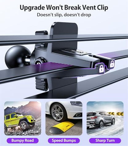 VICSEED for MagSafe Car Mount [Strongest Magnet Power] Car Phone Holder - color: Purple